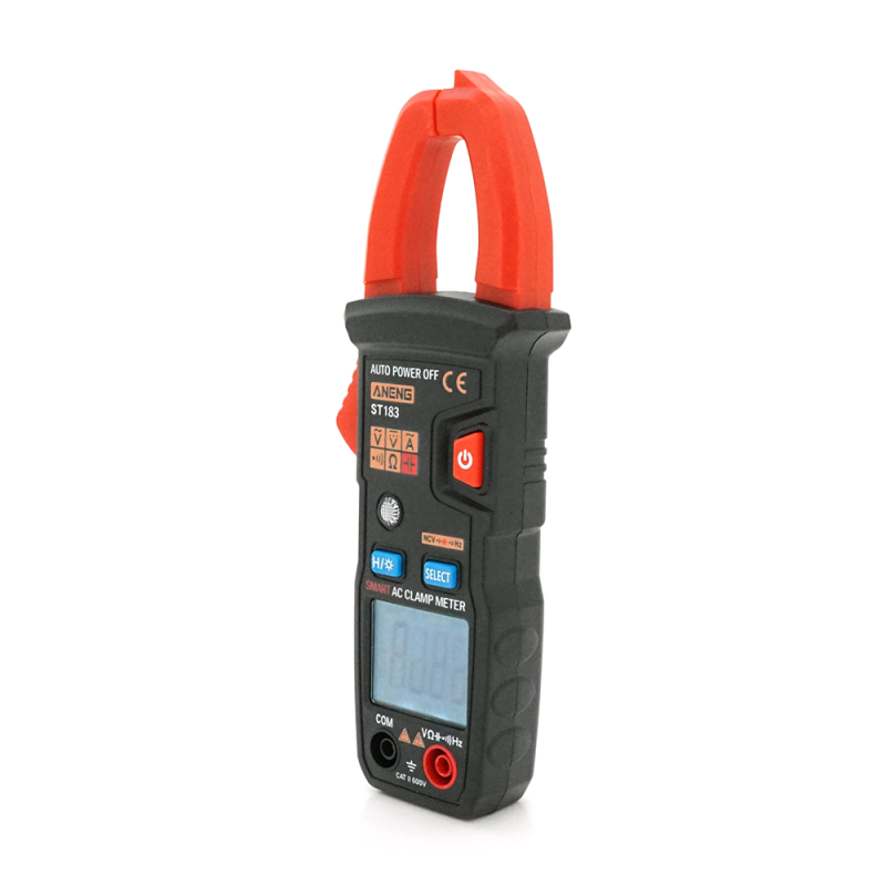 Токові кліщі ANENG ST183 Вимірювання: V (AC/DC), A (AC), Ω, C, Hz (True RMS). Функції: Data Hold, Min/Max, продзвонювання, NCV. Токові кліщі ANENG ST183 Вимірювання: V (AC/DC), A (AC), Ω, C, Hz (True RMS). Функції: Data Hold, Min/Max, продзвонювання, NCV.