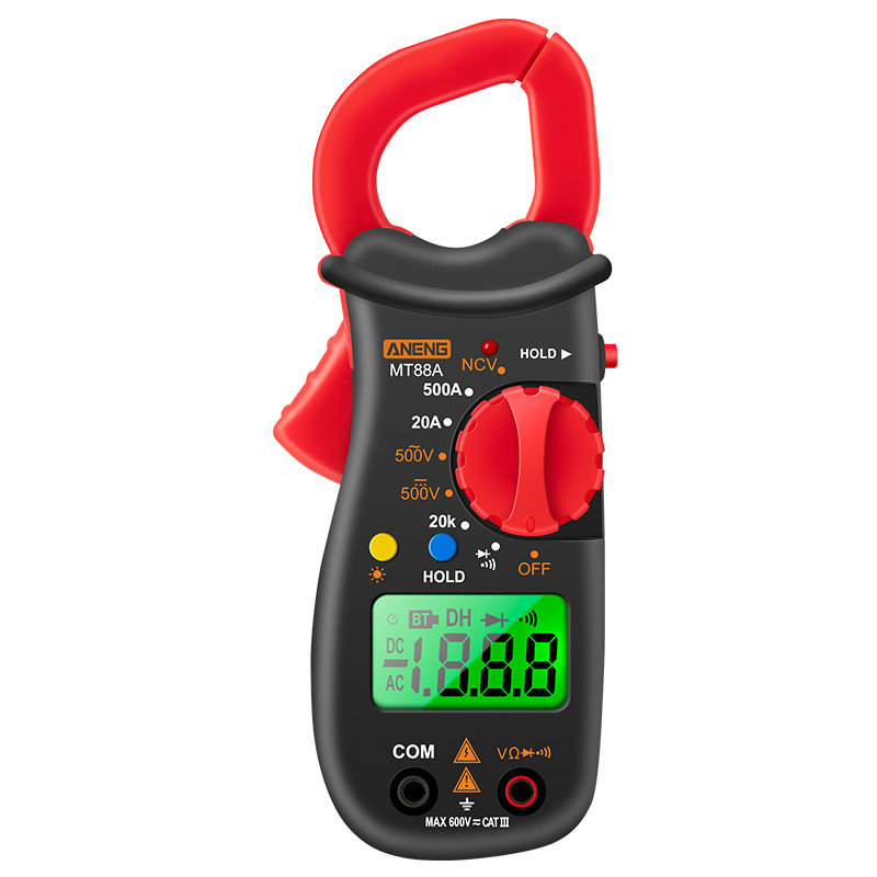 Токові кліщі ANENG MT88A Вимірювання: V (AC/DC), A (AC), Ω, NCV. Функції: Data Hold, продзвонювання. Токові кліщі ANENG MT88A Вимірювання: V (AC/DC), A (AC), Ω, NCV. Функції: Data Hold, продзвонювання.