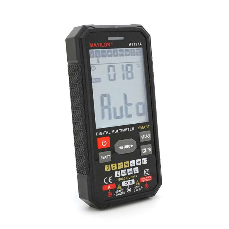 Мультиметр Mayilon HT-127A, вимірювання: V, A, R, C, F, T Мультиметр Mayilon HT-127A, вимірювання: V, A, R, C, F, T