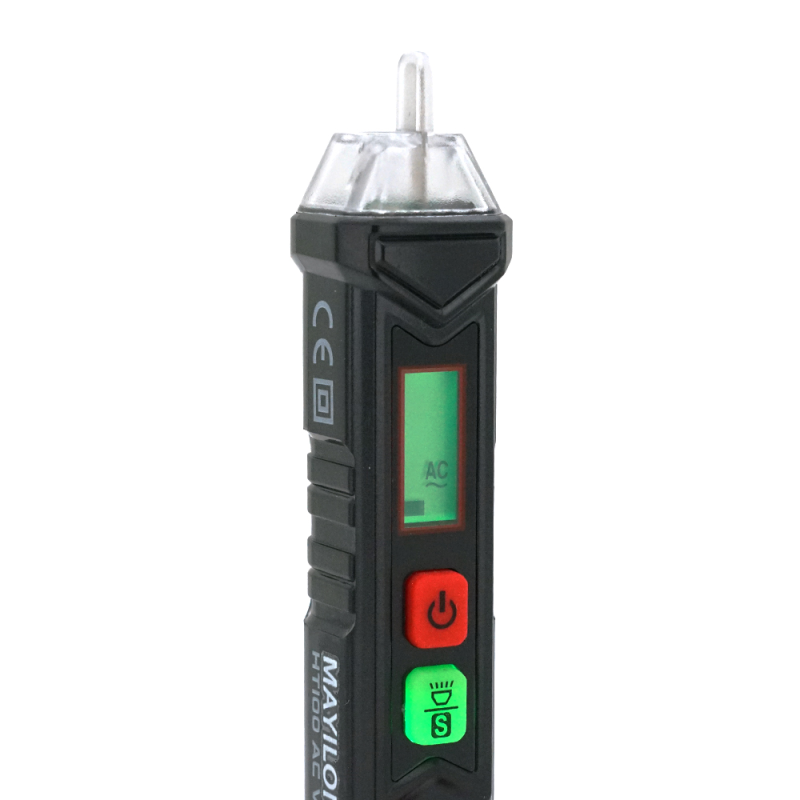 Тестер напруги Mayilon HT-100, 12-1000V AC/DC, світлова/звукова індикація, 150x25x15 мм, 50 г Тестер напруги Mayilon HT-100, 12-1000V AC/DC, світлова/звукова індикація, 150x25x15 мм, 50 г