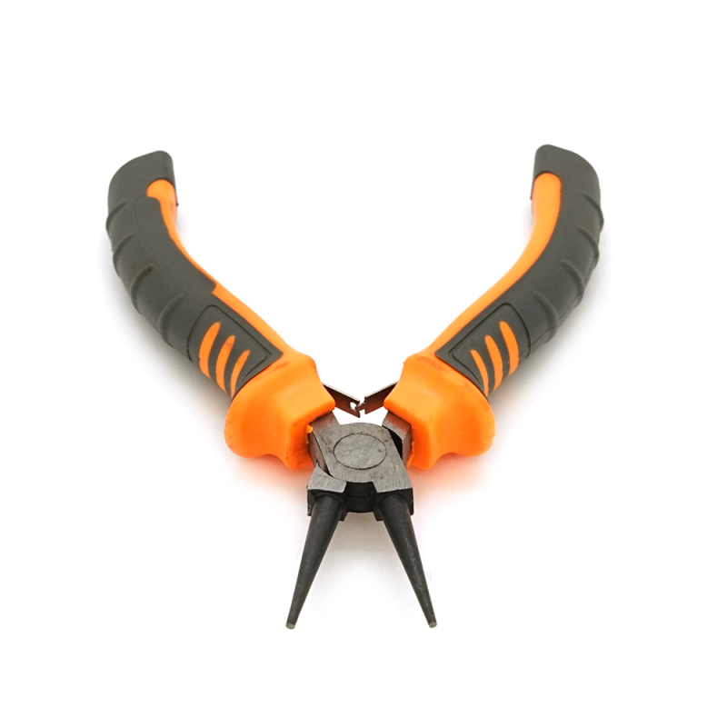 Круглогубці VOLTRONIC, сіро-жовтогарячі ручки, 125мм, 55гр Круглогубці VOLTRONIC, сіро-жовтогарячі ручки, 125мм, 55гр