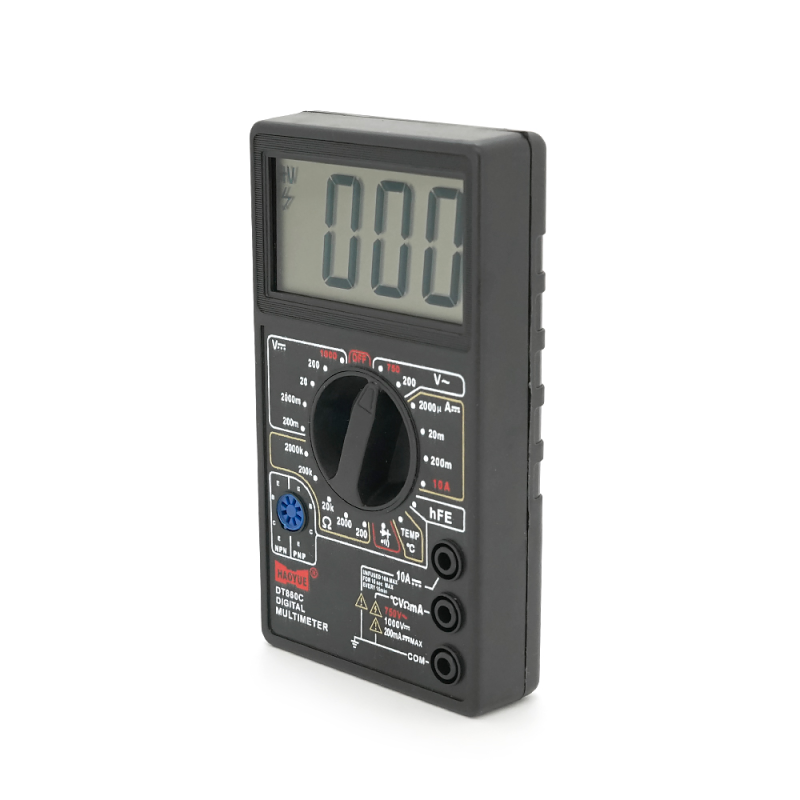 Мультиметр HAOYUE DT-860С Вимірювання: V(AC/DC), A(DC), Ω, С°. Функції: продзвонювання, тест діодів. Щупи+термопара, Box Мультиметр HAOYUE DT-860С Вимірювання: V(AC/DC), A(DC), Ω, С°. Функції: продзвонювання, тест діодів. Щупи+термопара, Box