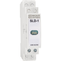 Модульний сигнальний індикатор 230V AC/DC SLD-1 білий