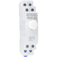 Модульна кнопка з фіксацією 2NO+2NC 230V АС МВF-22 біла