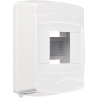 Корпус модульний пластиковий, 4 модулі, навісний, без дверцят, серії UBox