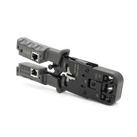 Інструмент HT-022 для обжимки RJ-45 (8P8C) та RJ-12/11 (6P6C), з тестером, профі якість Інструмент HT-022 для обжимки RJ-45 (8P8C) та RJ-12/11 (6P6C), з тестером, профі якість