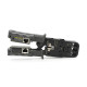 Інструмент HT-022 для обжимки RJ-45 (8P8C) та RJ-12/11 (6P6C), з тестером, профі якість Інструмент HT-022 для обжимки RJ-45 (8P8C) та RJ-12/11 (6P6C), з тестером, профі якість