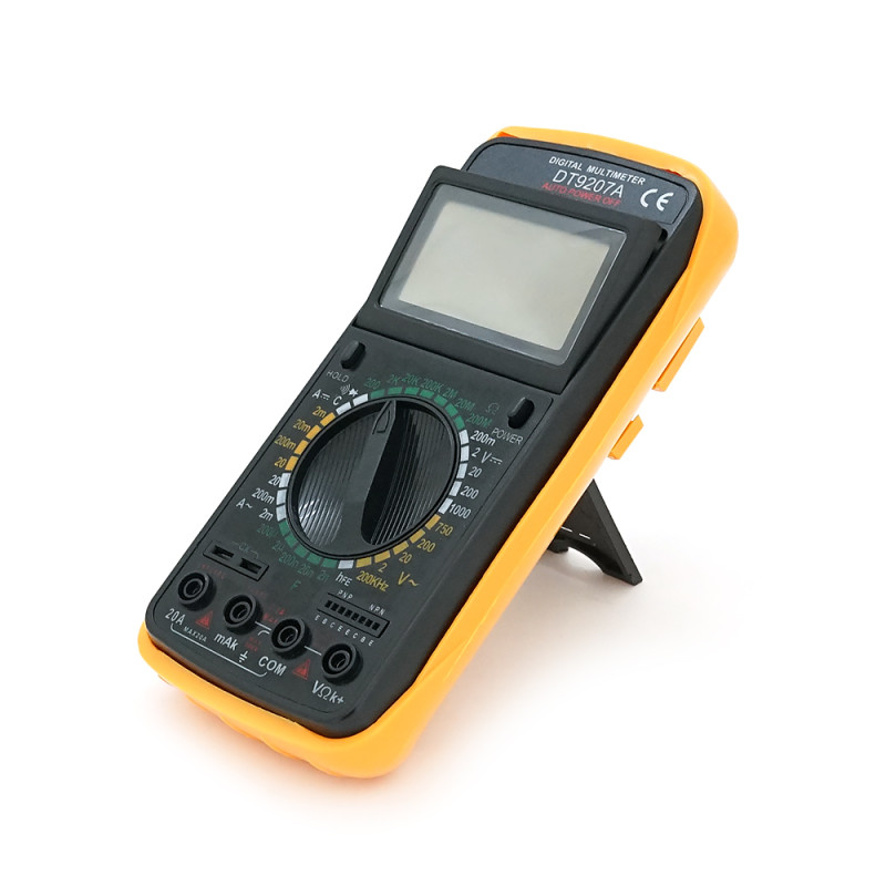 Мультиметр DT-9207A, Вимірювання: V, A, R, C, T, 183 х 90 х 30mm, 318г, Q50 Мультиметр DT-9207A, Вимірювання: V, A, R, C, T, 183 х 90 х 30mm, 318г, Q50