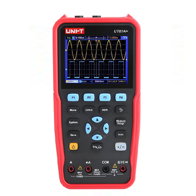 Мультиметр UNI-T UT81A+ (RP UT81A+) з графічним дисплеєм, 5 В постійного струму, 2 А, 2600 мАг 2 (18650), 0,1 Гц~30 МГц, 198×96×38 мм Мультиметр UNI-T UT81A+ (RP UT81A+) з графічним дисплеєм, 5 В постійного струму, 2 А, 2600 мАг 2 (18650), 0,1 Гц~30 МГц, 