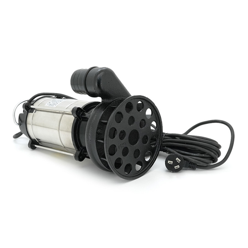 Занурювальний насос, 1100W, 220V, до 8 м³/год, підйом до 12 м, 50мм, нержавіюча сталь, 415х200х245 мм, 9,550 кг. + перехідник Занурювальний насос, 1100W, 220V, до 8 м³/год, підйом до 12 м, 50мм, нержавіюча сталь, 415х200х245 мм, 9,550 кг. + перехідник