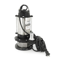 Занурювальний насос, 370W, 220V, 2 м³/год, підйом 10 м, 25мм, нержавіюча сталь, 380х195х200мм, 4,3 кг + перехідник Занурювальний насос, 370W, 220V, 2 м³/год, підйом 10 м, 25мм, нержавіюча сталь, 380х195х200мм, 4,3 кг + перехідник