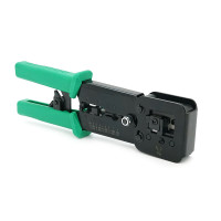 Інструмент VegGieg V-E113 для обтискання RJ-45 (8P8C) та RJ-12/11 (6P6C) 4P4C, Чорно/Зелені Q10 Інструмент VegGieg V-E113 для обтискання RJ-45 (8P8C) та RJ-12/11 (6P6C) 4P4C, Чорно/Зелені Q10