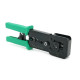 Інструмент VegGieg V-E113 для обтискання RJ-45 (8P8C) та RJ-12/11 (6P6C) 4P4C, Чорно/Зелені Q10 Інструмент VegGieg V-E113 для обтискання RJ-45 (8P8C) та RJ-12/11 (6P6C) 4P4C, Чорно/Зелені Q10