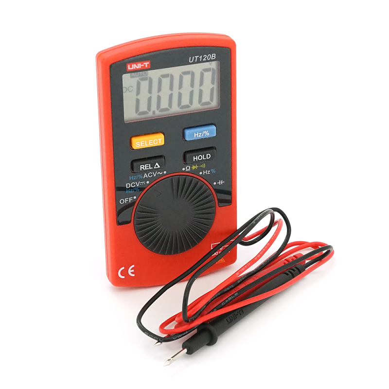 Мультиметр UNI-T UT120B: вимірювання V A Ω C Hz °C. Функції True RMS продзвінку тест діодів перевірка транзисторів. Габарити 110×58×11 мм Мультиметр UNI-T UT120B: вимірювання V A Ω C Hz °C. Функції True RMS продзвінку тест діодів перевірка транзисторів. Г
