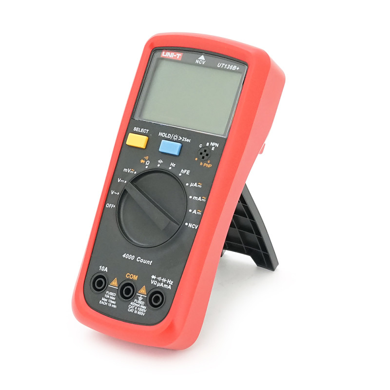 Мультиметр UNI-T UT136B+ Вимірювання: V (AC/DC), A (AC/DC), Ω, C, Hz, NCV. Функції: Data Hold, продзвонювання, тест діодів, підсвічування. Мультиметр UNI-T UT136B+ Вимірювання: V (AC/DC), A (AC/DC), Ω, C, Hz, NCV. Функції: Data Hold, продзвонювання, тест 