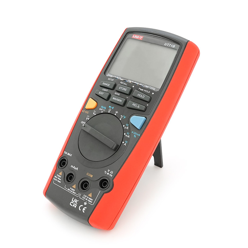 Мультиметр UNI-T UT71B. True RMS. 1000V. 10A. 20 000 counts. Вимірювання V/A/Ω/Hz/°C/°F/ємності. Data Hold. REL. 200x93x40 мм. 384 г Мультиметр UNI-T UT71B. True RMS. 1000V. 10A. 20 000 counts. Вимірювання V/A/Ω/Hz/°C/°F/ємності. Data Hold. REL. 200x93x40