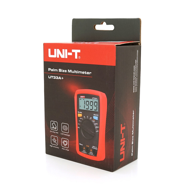 Мультиметр UNI-T UT33A+ Измерения: V, A, R Мультиметр UNI-T UT33A+ Измерения: V, A, R