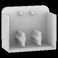 Comb busbar side cover, Easy9, 3P, set of 10