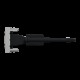 Розетка HDMI, 1 модуль алюміній