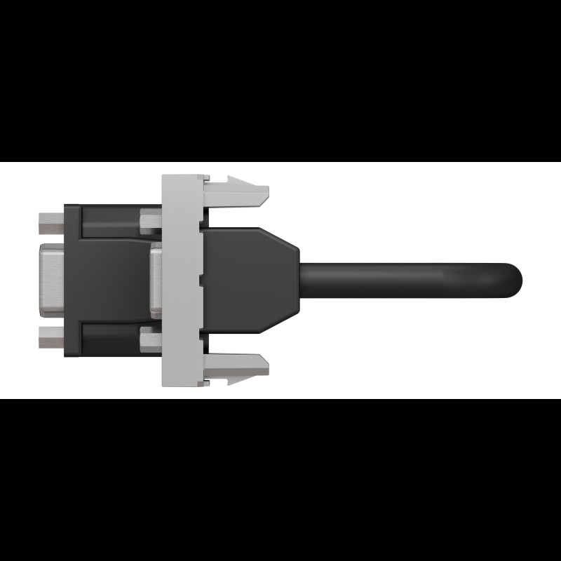Розетка HD15 female (VGA) 1 модуль алюміній