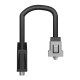 Розетка HD15 female (VGA) 1 модуль алюміній