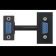 Розетка HD15 female (VGA) 1 модуль антрацит