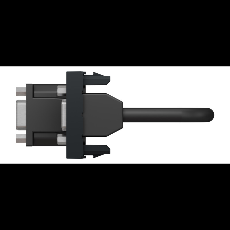 Розетка HD15 female (VGA) 1 модуль антрацит