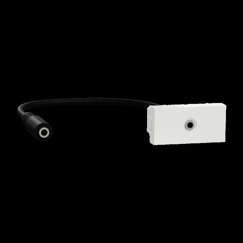 Розетка Minijack 1 модуль білий