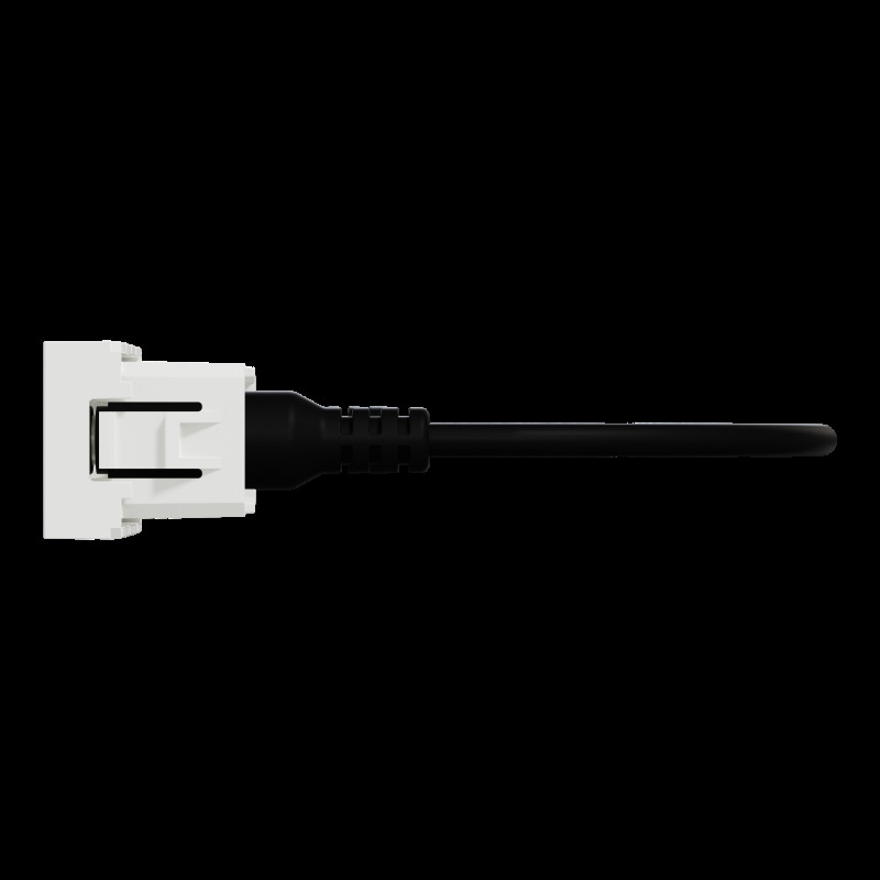 Розетка Minijack 1 модуль білий
