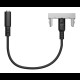 Розетка Minijack 1 модуль алюміній