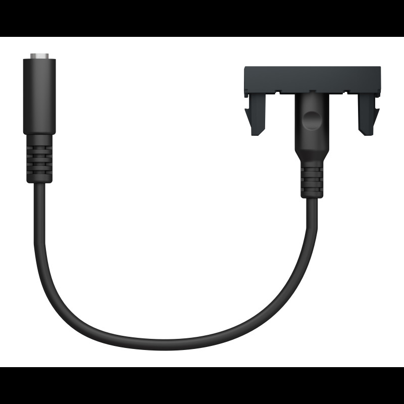 Розетка Minijack 1 модуль антрацит