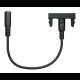 Розетка Minijack 1 модуль антрацит