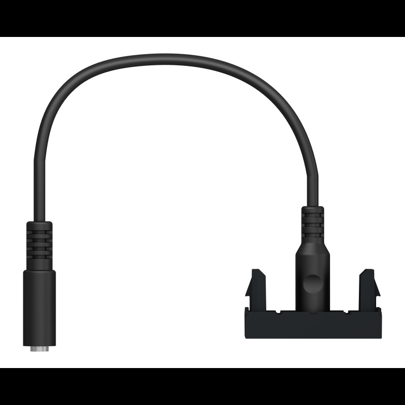 Розетка Minijack 1 модуль антрацит