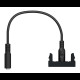 Розетка Minijack 1 модуль антрацит