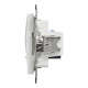 Data socket, Sedna Design & Elements, 2xRJ45 CAT6 UTP, PRO, white