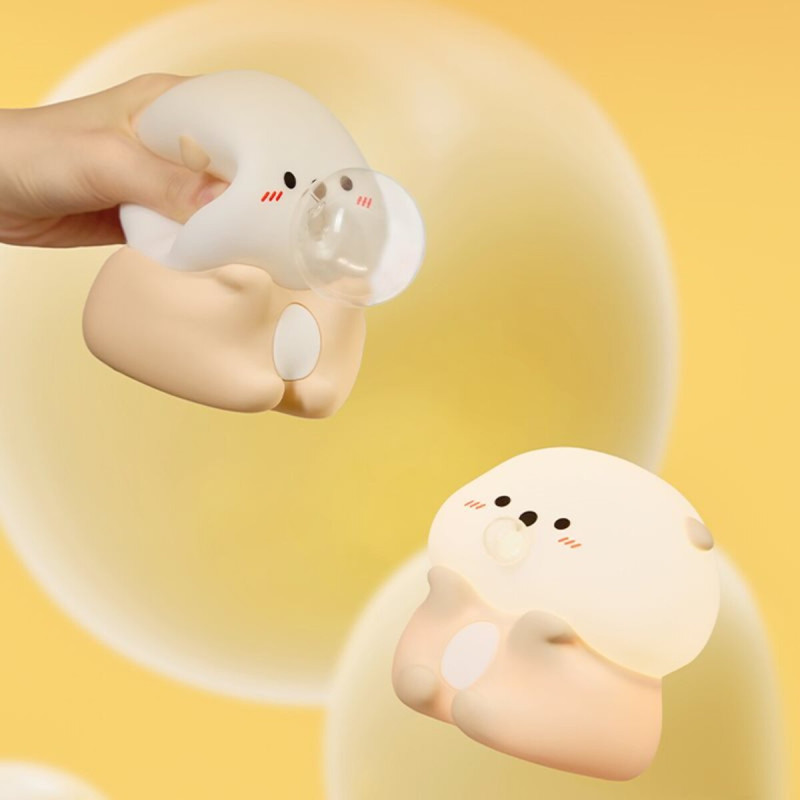 Нічник дитячий силіконовий сенсорний Видра VALESO A066 для спальні акумуляторний
