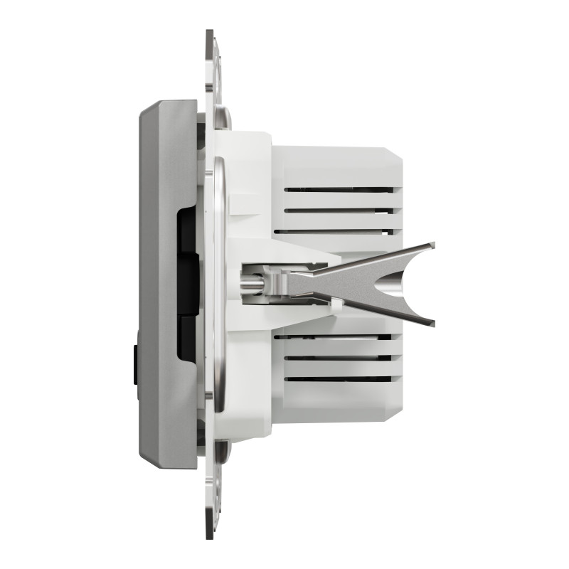 Asfora - double USB charger 2.4 A - aluminium