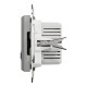 Asfora - double USB charger 2.4 A - aluminium
