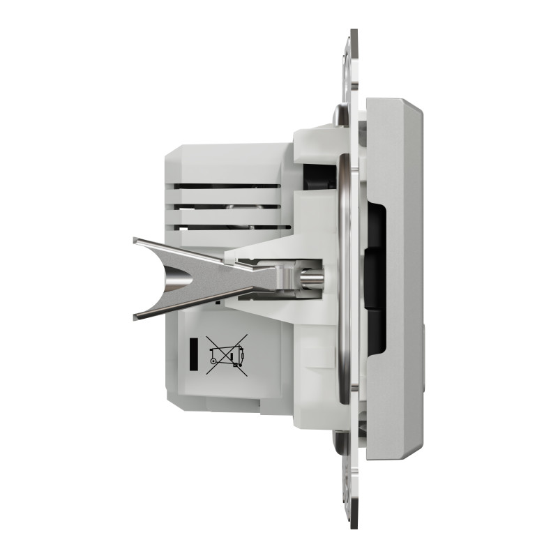 Asfora - double USB charger 2.4 A - aluminium