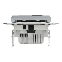 Asfora - double USB charger 2.4 A - steel