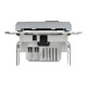 Asfora - double USB charger 2.4 A - steel