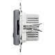 Asfora - double USB charger 2.4 A - steel