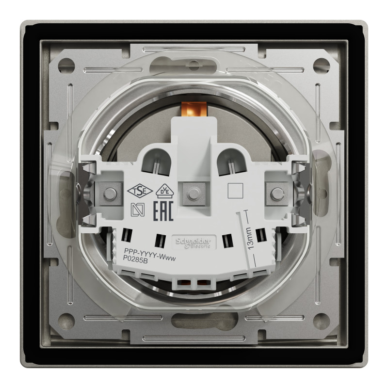 РОЗЕТКА IP44 З КРИШКОЮ, З ЗАЗЕМЛЕННЯМ, З ЗАХИСНИМИ ШТОРКАМИ, БРОНЗА ASFORA