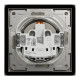 РОЗЕТКА IP44 З КРИШКОЮ, З ЗАЗЕМЛЕННЯМ, З ЗАХИСНИМИ ШТОРКАМИ, БРОНЗА ASFORA