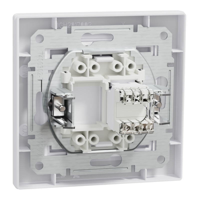 РОЗЕТКА КОМП'ЮТЕРНА RJ45 UTP КАТ. 5Е БІЛА ASFORA