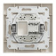 РОЗЕТКА КОМП'ЮТЕРНА RJ45 UTP КАТ. 5Е КРЕМ ASFORA
