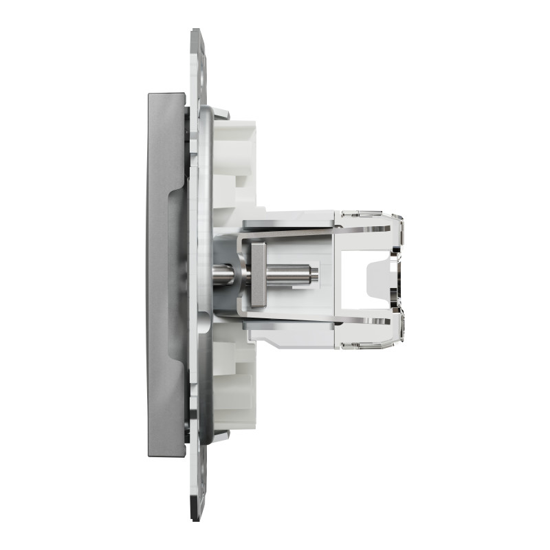 РОЗЕТКА КОМП'ЮТЕРНА RJ45 UTP КАТ. 5Е ASFORA АЛЮМІНІЙ