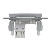 РОЗЕТКА КОМП'ЮТЕРНА RJ45 UTP КАТ. 5Е ASFORA СТАЛЬ