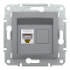 РОЗЕТКА КОМП'ЮТЕРНА RJ45 UTP КАТ. 5Е ASFORA СТАЛЬ