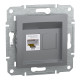 РОЗЕТКА КОМП'ЮТЕРНА RJ45 UTP КАТ. 5Е ASFORA СТАЛЬ
